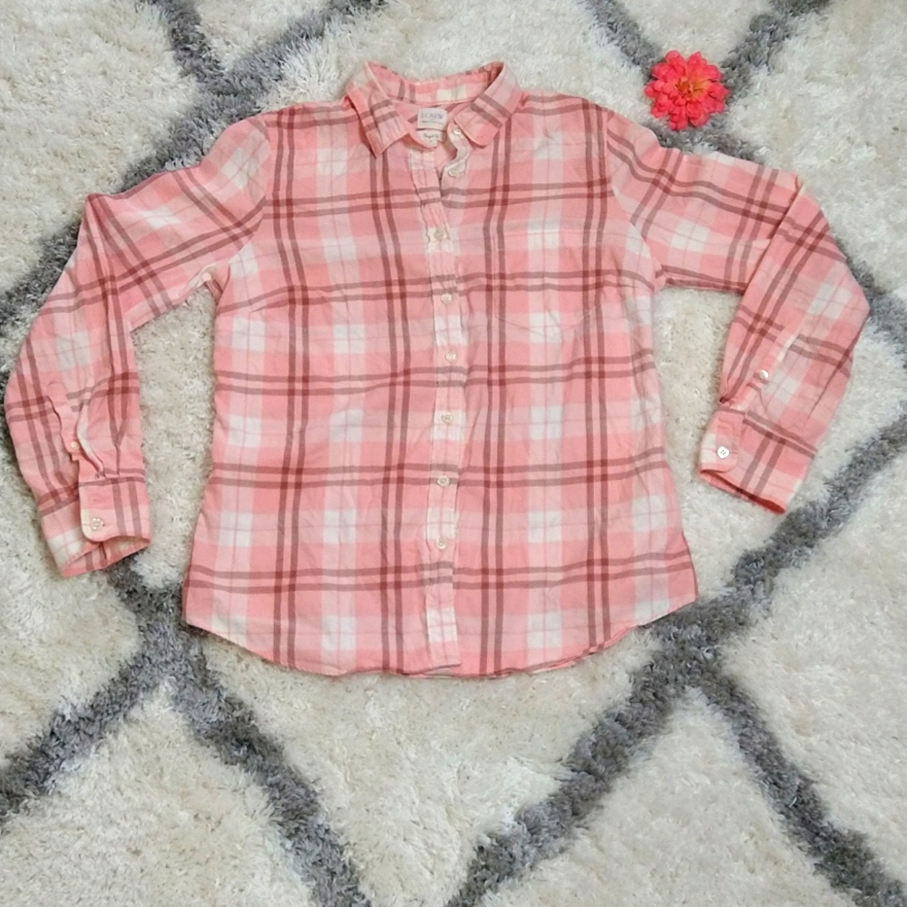 J CREW Perfect Fit Flannel Medium